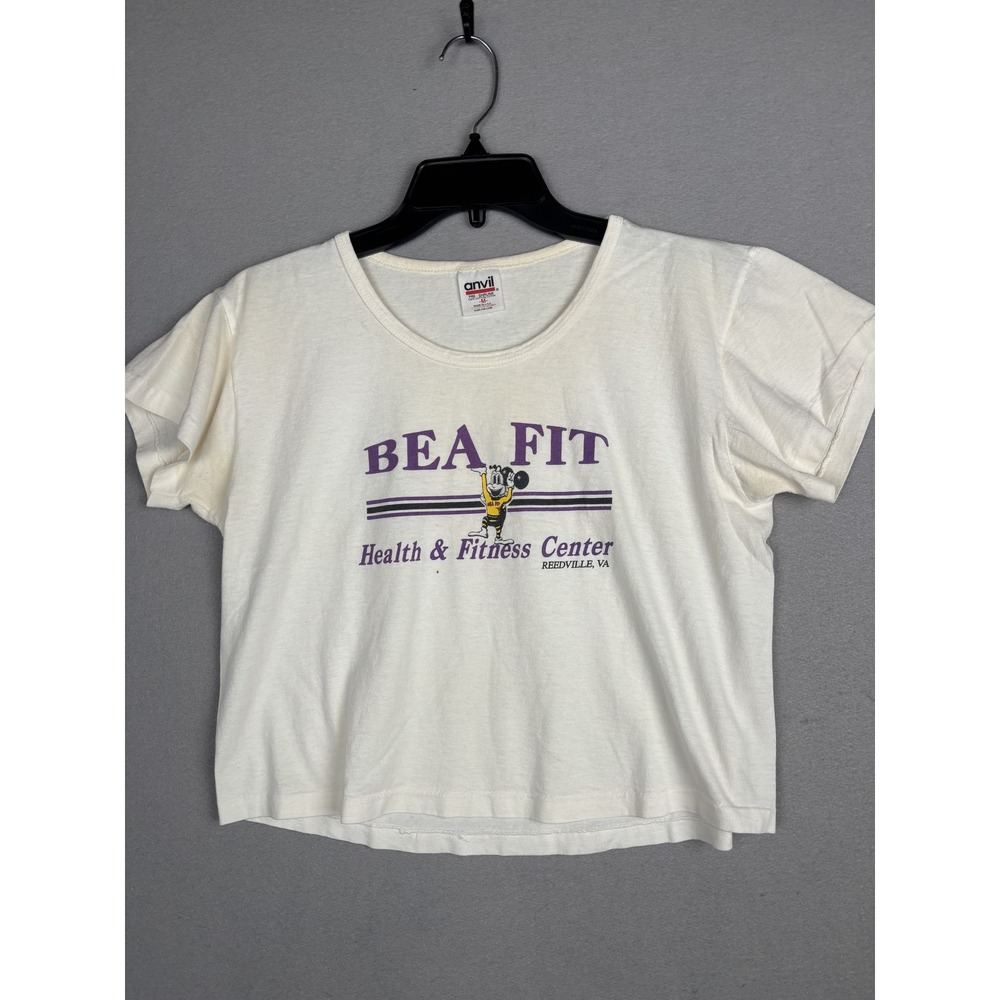 Vintage Bea Fit Health Fitness Center Shirt Womens Medium Gym Reedville 90s Tee